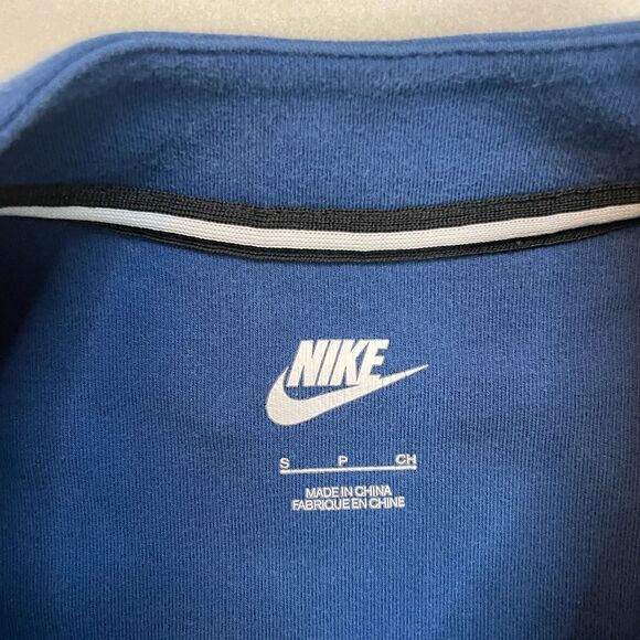 Nike Rally Fleece Swoosh Logo Sweatshirt Women Small Blue 805247 423 - Picture 5 of 7